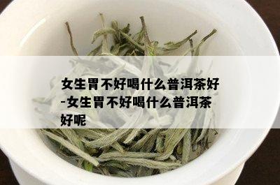 女生胃不好喝什么普洱茶好-女生胃不好喝什么普洱茶好呢