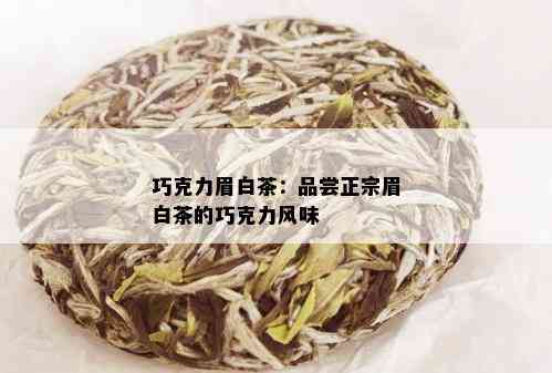 巧克力眉白茶：品尝正宗眉白茶的巧克力风味