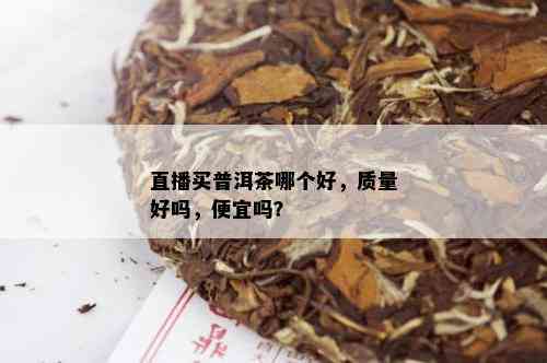 直播买普洱茶哪个好，质量好吗，便宜吗？