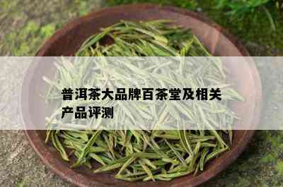 普洱茶大品牌百茶堂及相关产品评测