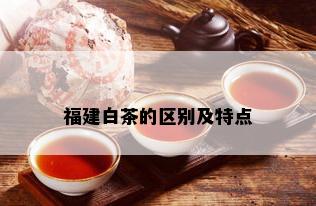 福建白茶的区别及特点