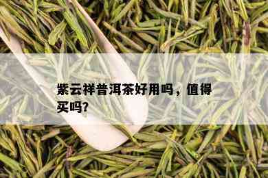 紫云祥普洱茶好用吗，值得买吗？