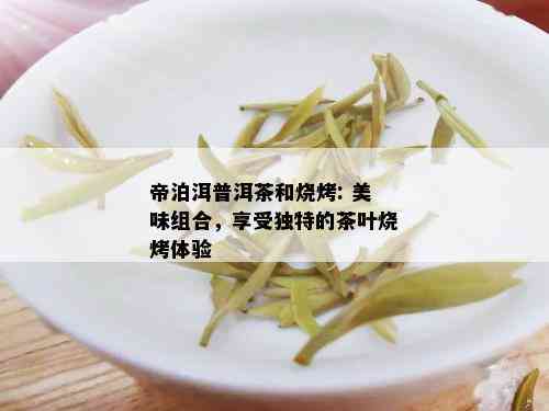 帝泊洱普洱茶和烧烤: 美味组合，享受独特的茶叶烧烤体验