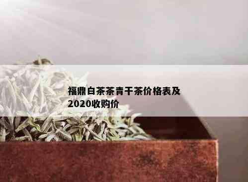 福鼎白茶茶青干茶价格表及2020收购价