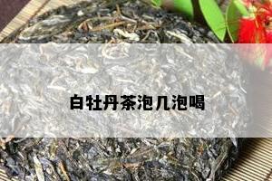 白牡丹茶泡几泡喝