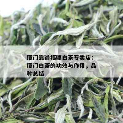 厦门靠谱福鼎白茶专卖店：厦门白茶的功效与作用，品种总结