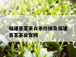 福建熹茗茶白茶价格及福建熹茗茶业官网