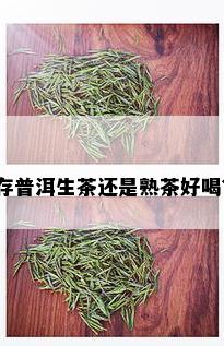 存普洱生茶还是熟茶好喝？