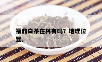 福鼎白茶在林有吗？地理位置。