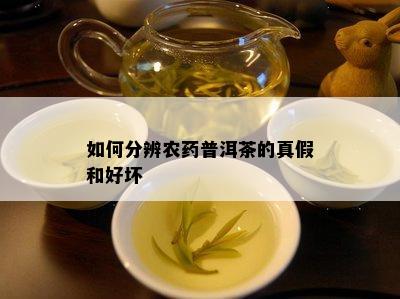 如何分辨农药普洱茶的真假和好坏