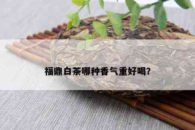 福鼎白茶哪种香气重好喝？