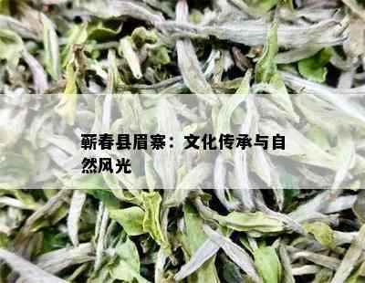 蕲春县眉寨：文化传承与自然风光