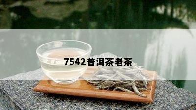 7542普洱茶老茶