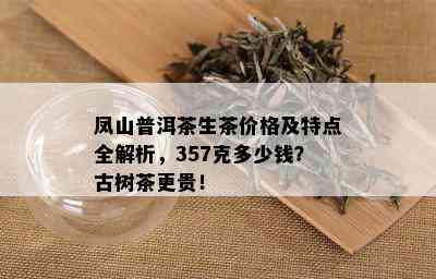 凤山普洱茶生茶价格及特点全解析，357克多少钱？古树茶更贵！