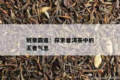 班章霸道：探索普洱茶中的王者气息