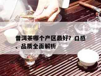 普洱茶哪个产区更好？口感、品质全面解析