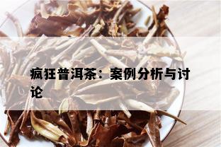 疯狂普洱茶：案例分析与讨论