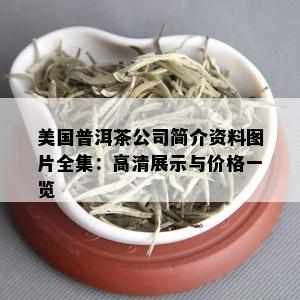 美国普洱茶公司简介资料图片全集：高清展示与价格一览