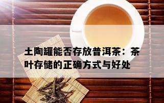 土陶罐能否存放普洱茶：茶叶存储的正确方式与好处