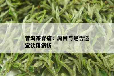 普洱茶胃痛：原因与是否适宜饮用解析