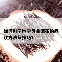 如何科学地学习普洱茶的品饮方法及技巧？