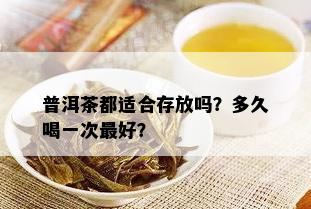 普洱茶都适合存放吗？多久喝一次更好？