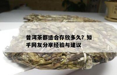 普洱茶都适合存放多久？知乎网友分享经验与建议