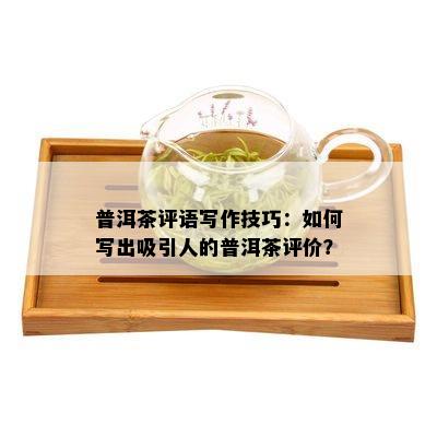 普洱茶评语写作技巧：如何写出吸引人的普洱茶评价？