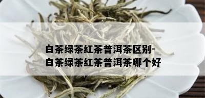 白茶绿茶红茶普洱茶区别-白茶绿茶红茶普洱茶哪个好