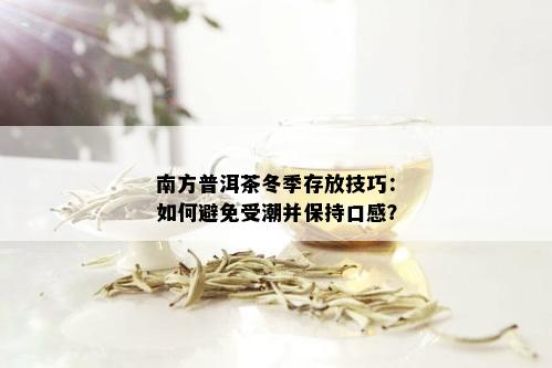 南方普洱茶冬季存放技巧：如何避免受潮并保持口感？