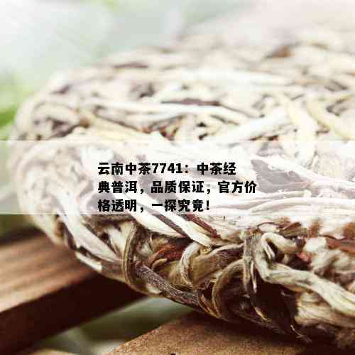 云南中茶7741：中茶经典普洱，品质保证，官方价格透明，一探究竟！