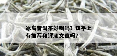 冰岛普洱茶好喝吗？知乎上有推荐和评测文章吗？