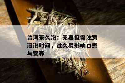 普洱茶久泡：无但需注意浸泡时间，过久易影响口感与营养