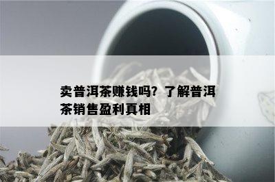 卖普洱茶赚钱吗？了解普洱茶销售盈利真相