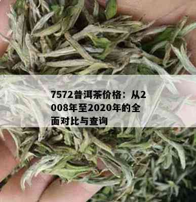 7572普洱茶价格：从2008年至2020年的全面对比与查询