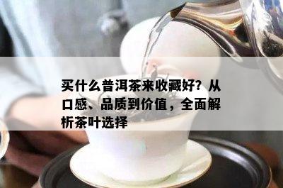 买什么普洱茶来收藏好？从口感、品质到价值，全面解析茶叶选择