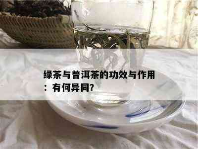 绿茶与普洱茶的功效与作用：有何异同？