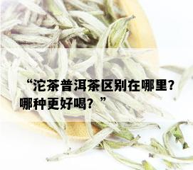 “沱茶普洱茶区别在哪里？哪种更好喝？”