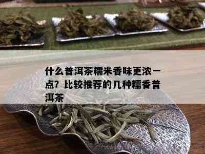 什么普洱茶糯米香味更浓一点？比较推荐的几种糯香普洱茶