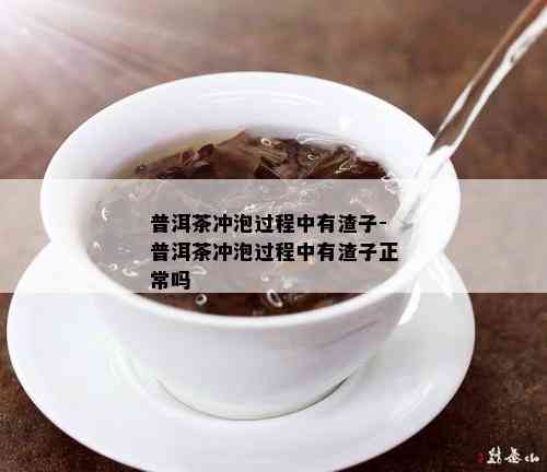 普洱茶冲泡过程中有渣子-普洱茶冲泡过程中有渣子正常吗