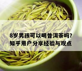 8岁男孩可以喝普洱茶吗？知乎用户分享经验与观点