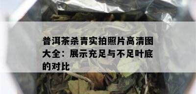 普洱茶杀青实拍照片高清图大全：展示充足与不足叶底的对比