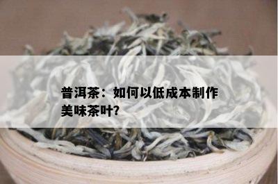 普洱茶：如何以低成本制作美味茶叶？