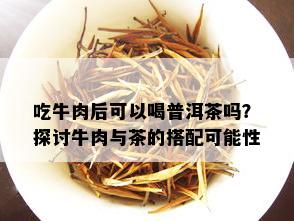 吃牛肉后可以喝普洱茶吗？探讨牛肉与茶的搭配可能性