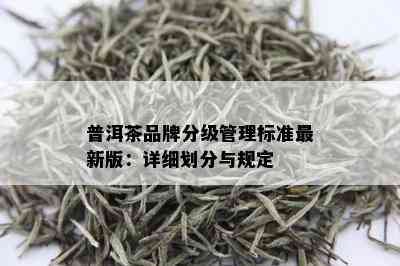 普洱茶品牌分级管理标准最新版：详细划分与规定