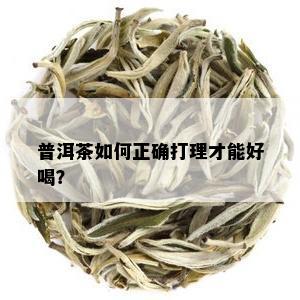 普洱茶如何正确打理才能好喝？