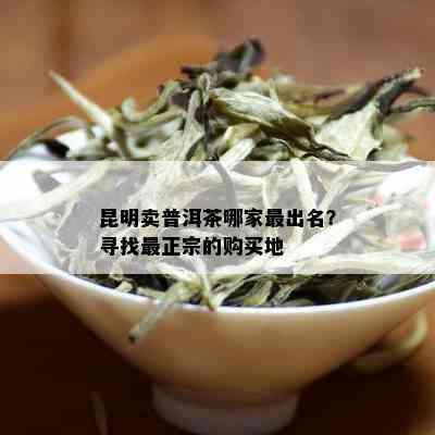 昆明卖普洱茶哪家最出名？寻找最正宗的购买地