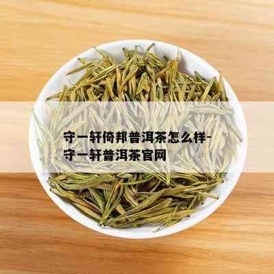 守一轩倚邦普洱茶怎么样-守一轩普洱茶官网