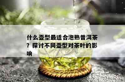 什么壶型最适合泡熟普洱茶？探讨不同壶型对茶叶的影响