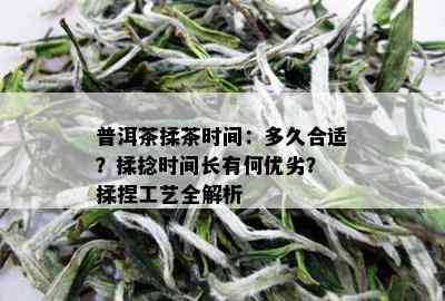 普洱茶揉茶时间：多久合适？揉捻时间长有何优劣？ 揉捏工艺全解析